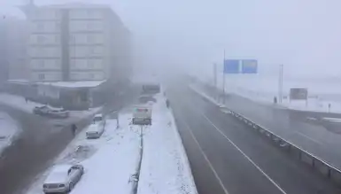 Doğu Anadolu'da Yoğun Sis Trafiği Felç Etti