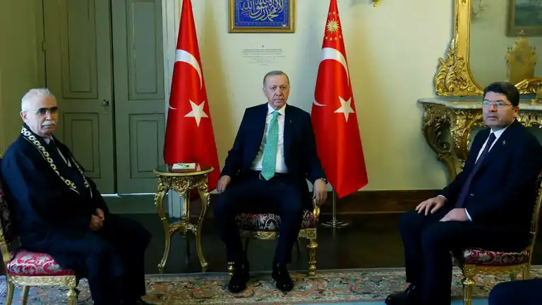 Erdoğan, AYM Başkanı Özkaya'yı Kabul Etti